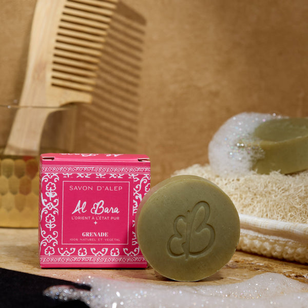 Savon d'Alep parfumé 50g grenade