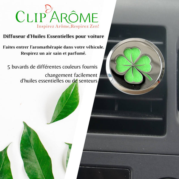 Diffuseur Voiture Clip'Arôme - Trèfle
