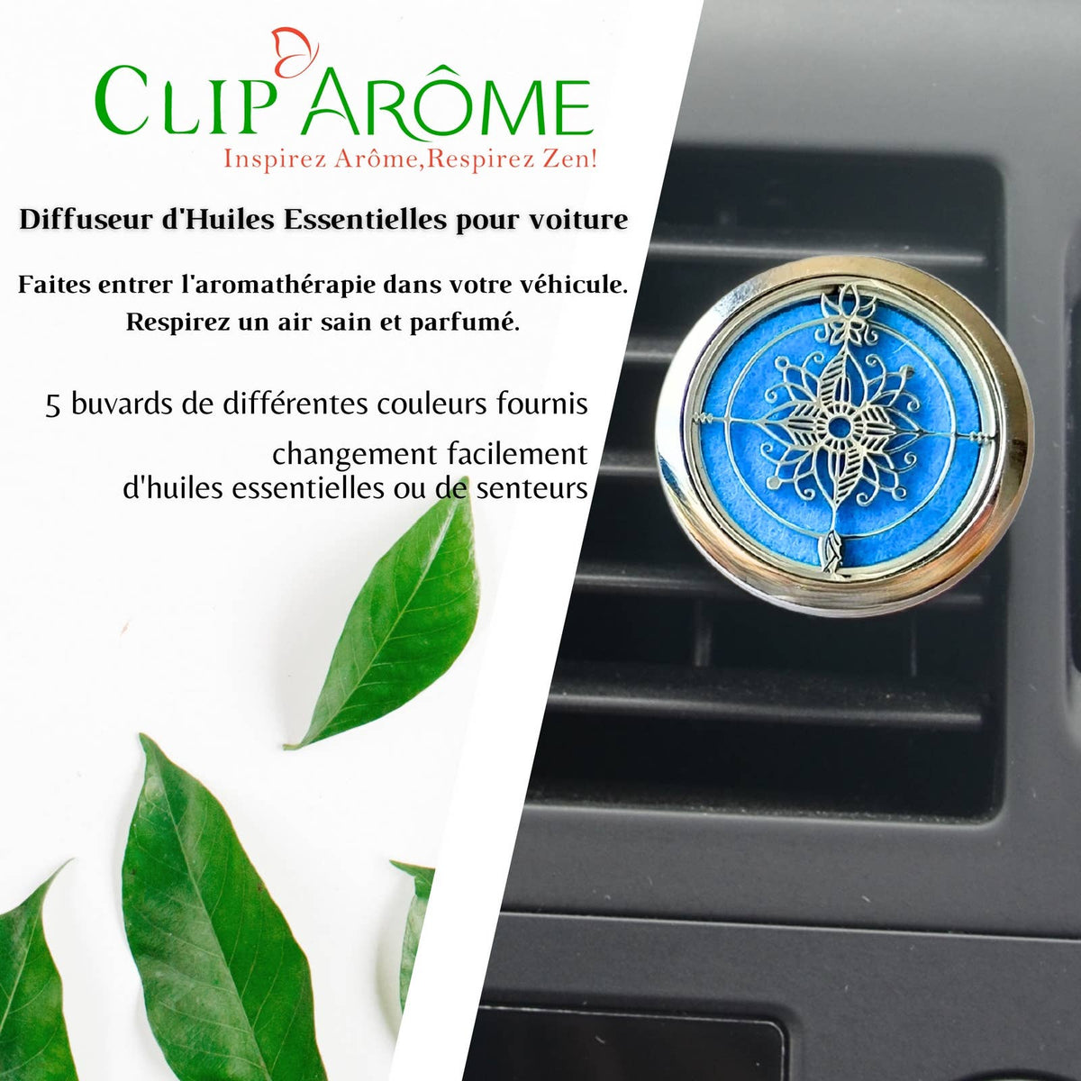 Diffuseur Voiture Clip'Arôme - Lotus