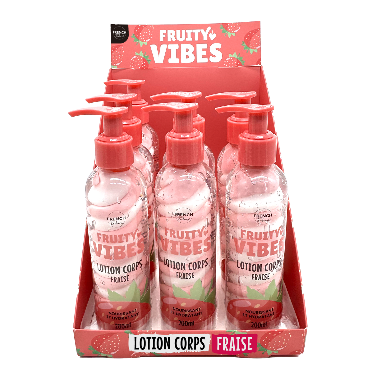 🍓 Lotion Corps Hydratante – Fraise – 200 ml