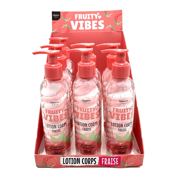 🍓 Lotion Corps Hydratante – Fraise – 200 ml