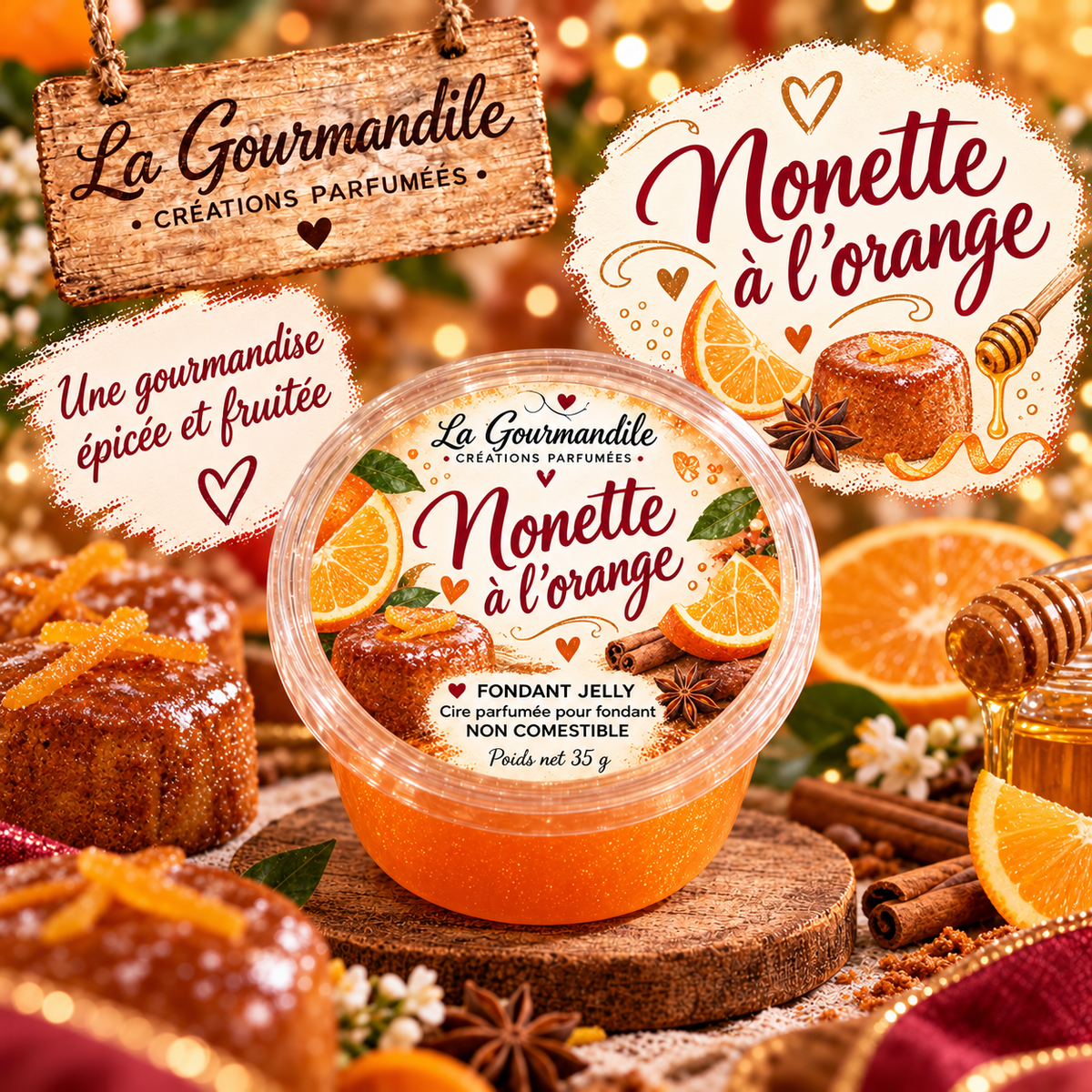 Fondant jelly Nonette à l orange