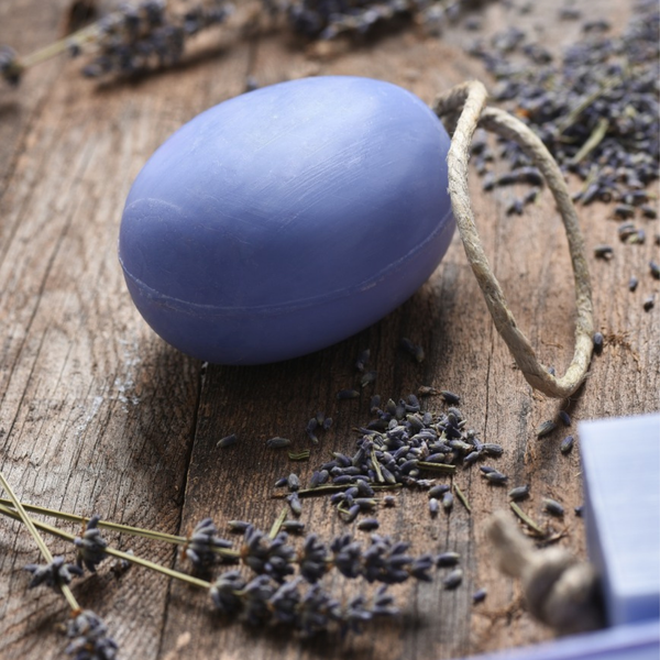 Savon Ovale Sur Corde Lavande Avec Exfoliant 200g