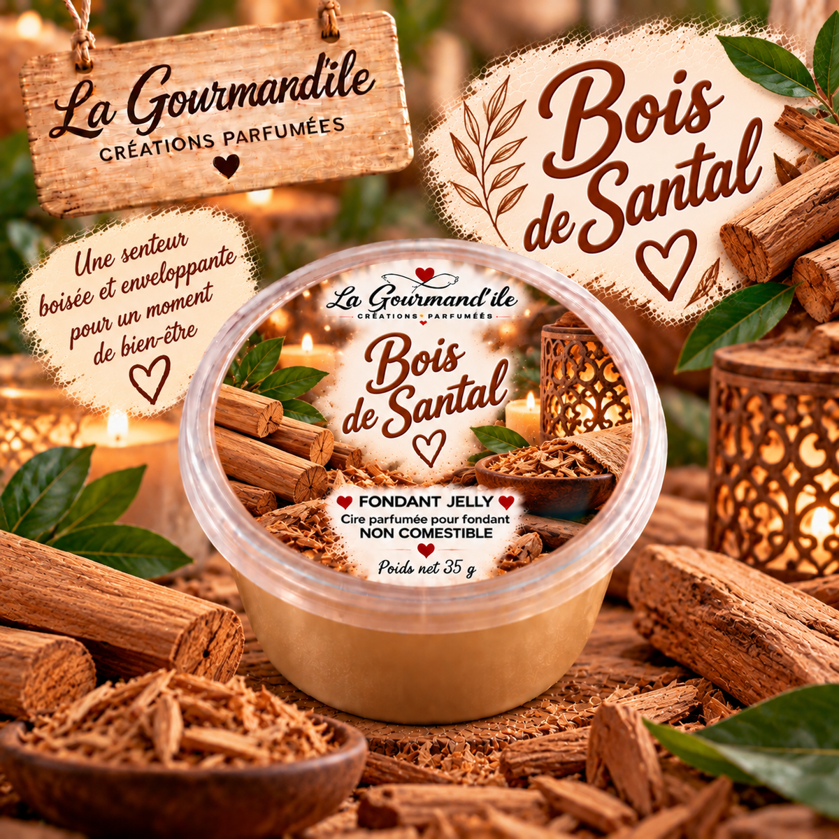 Fondant jelly Bois de santal