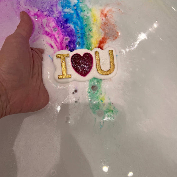 Bombe de bain Rainbow I Love You