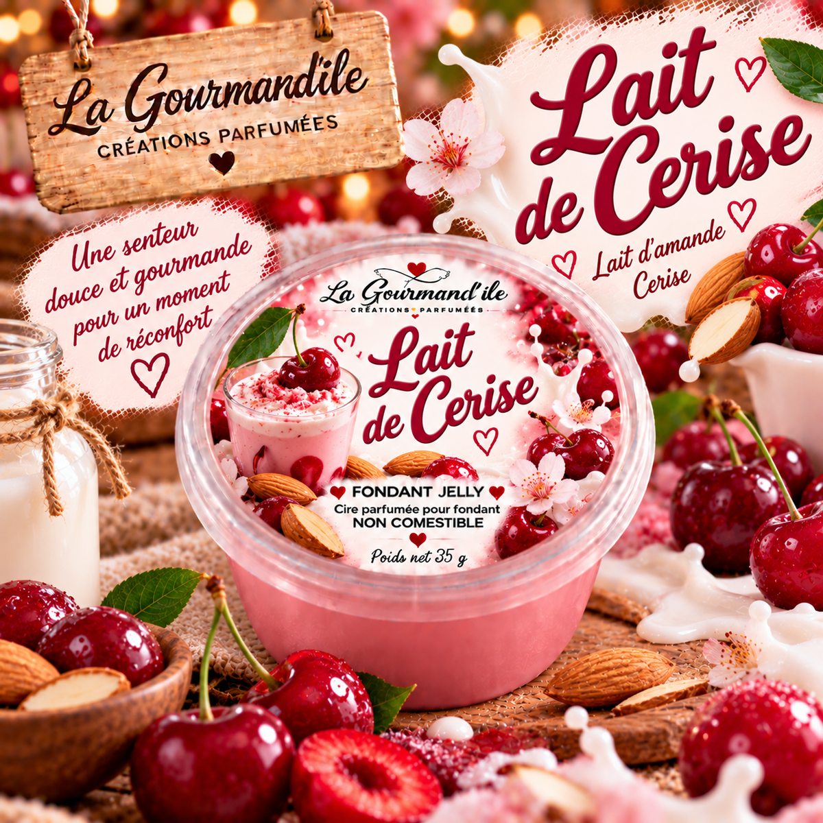 Fondant jelly Lait de cerise