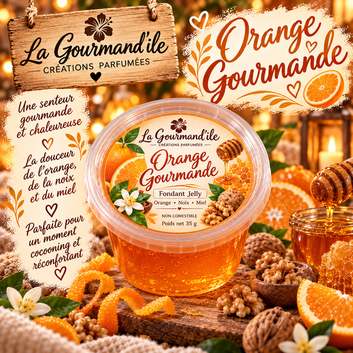 Fondant jelly Orange gourmande
