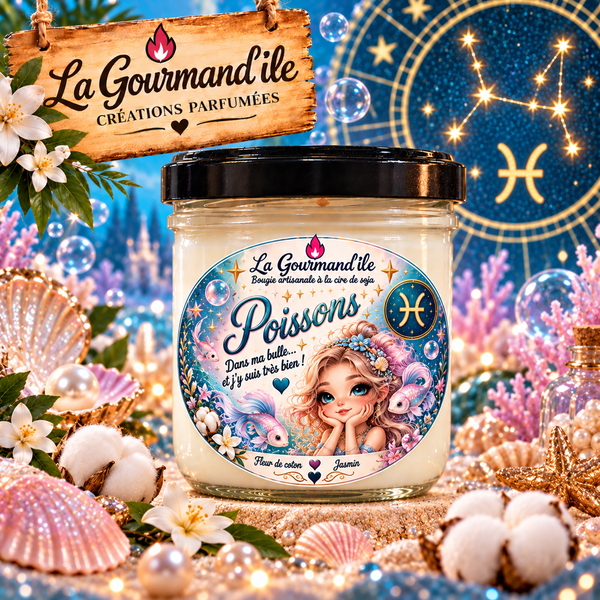 Bougie astrologie Poisson