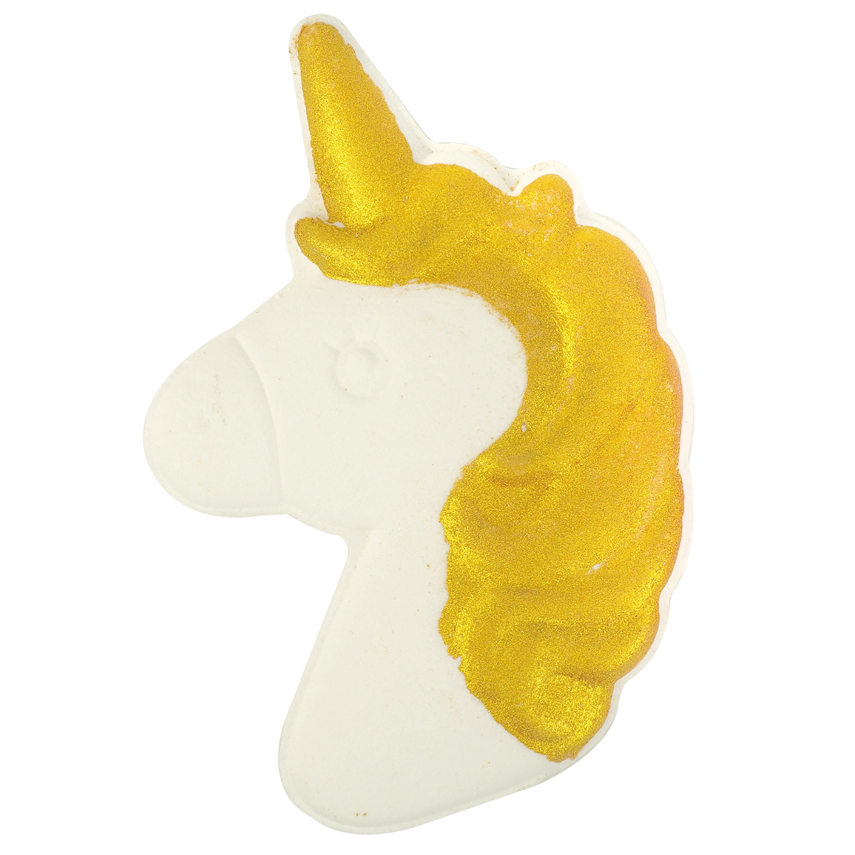 Bombe de bain Licorne Blanc/Doré 150 grs - Senteur Monoï