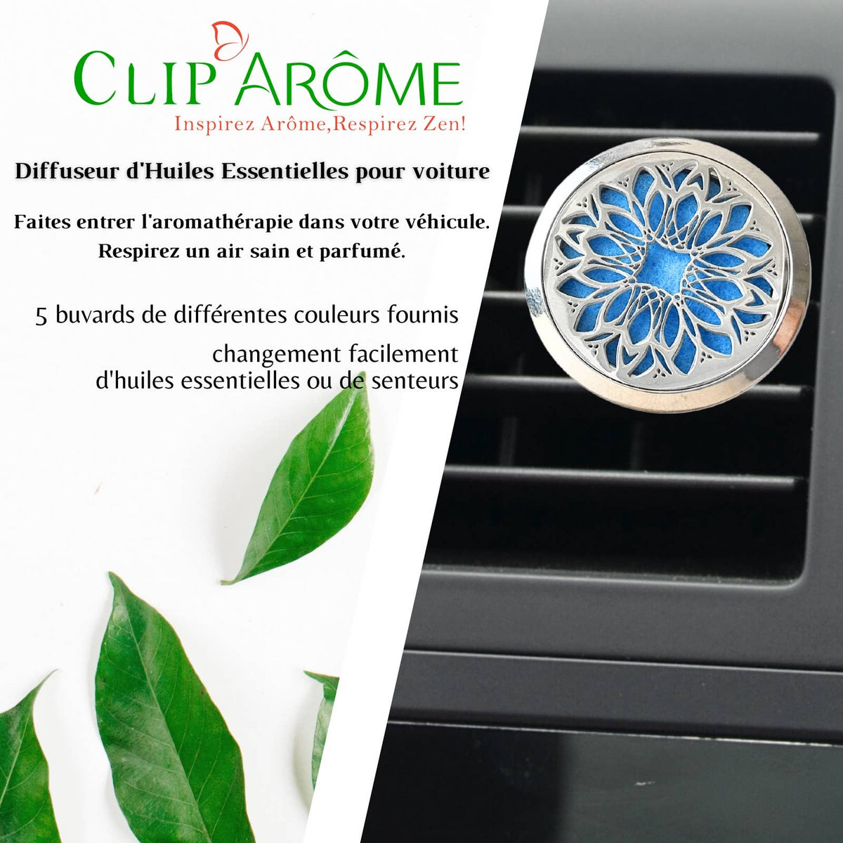 Diffuseur Voiture Clip'Arôme - Pétale de Fleur