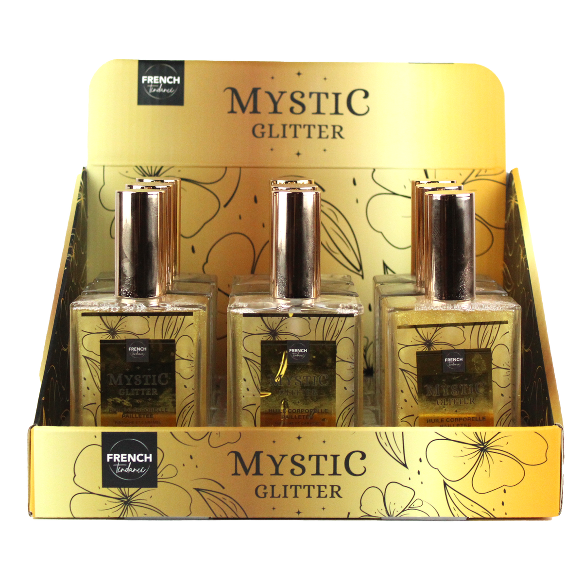 Huile corporelle pailletée 100 ml - Pistache caramel beurre