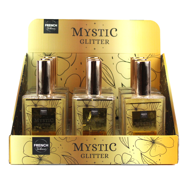Huile corporelle pailletée 100 ml - Pistache caramel beurre