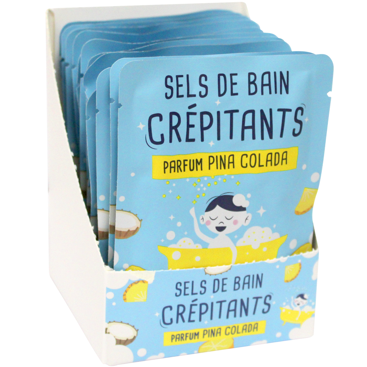 Sels de bain crépitants 30 gr - Senteur Pina Colada