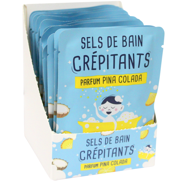 Sels de bain crépitants 30 gr - Senteur Pina Colada