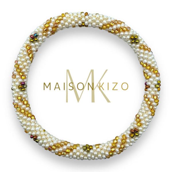 Bracelet népalais  perles de verre D24