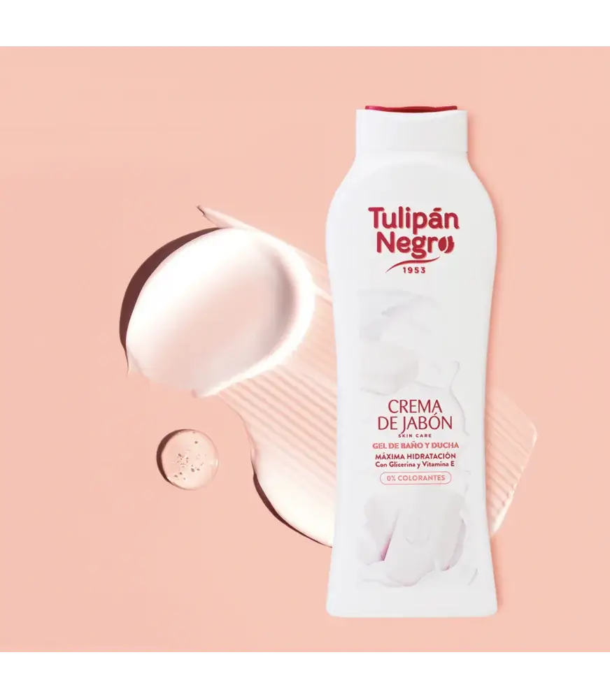 GEL DOUCHE TULIPAN NEGRO 650ML CREME DE SAVON