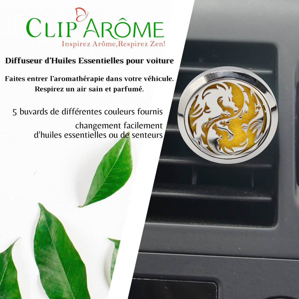 Diffuseur Voiture Clip'Arôme - Dragon