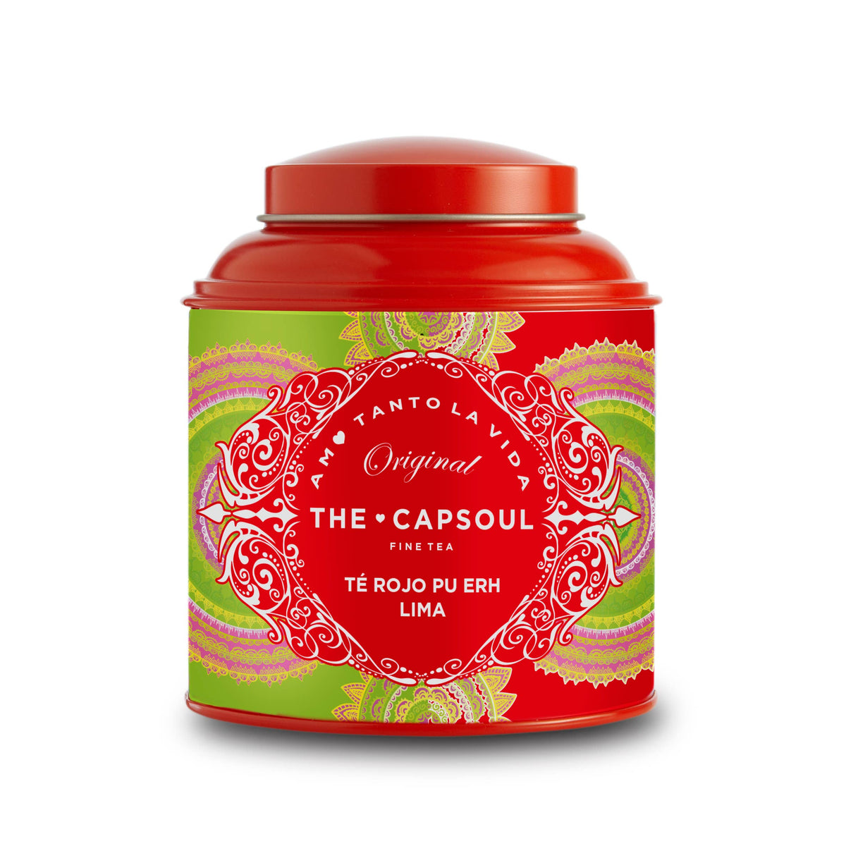 Thé Rouge Pu Erh Citron Vert - Thé Rouge en vrac boîte 100g