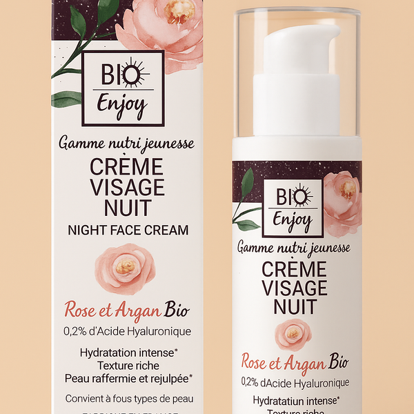 Crème de Nuit Rose Argan – Certifiée Bio
