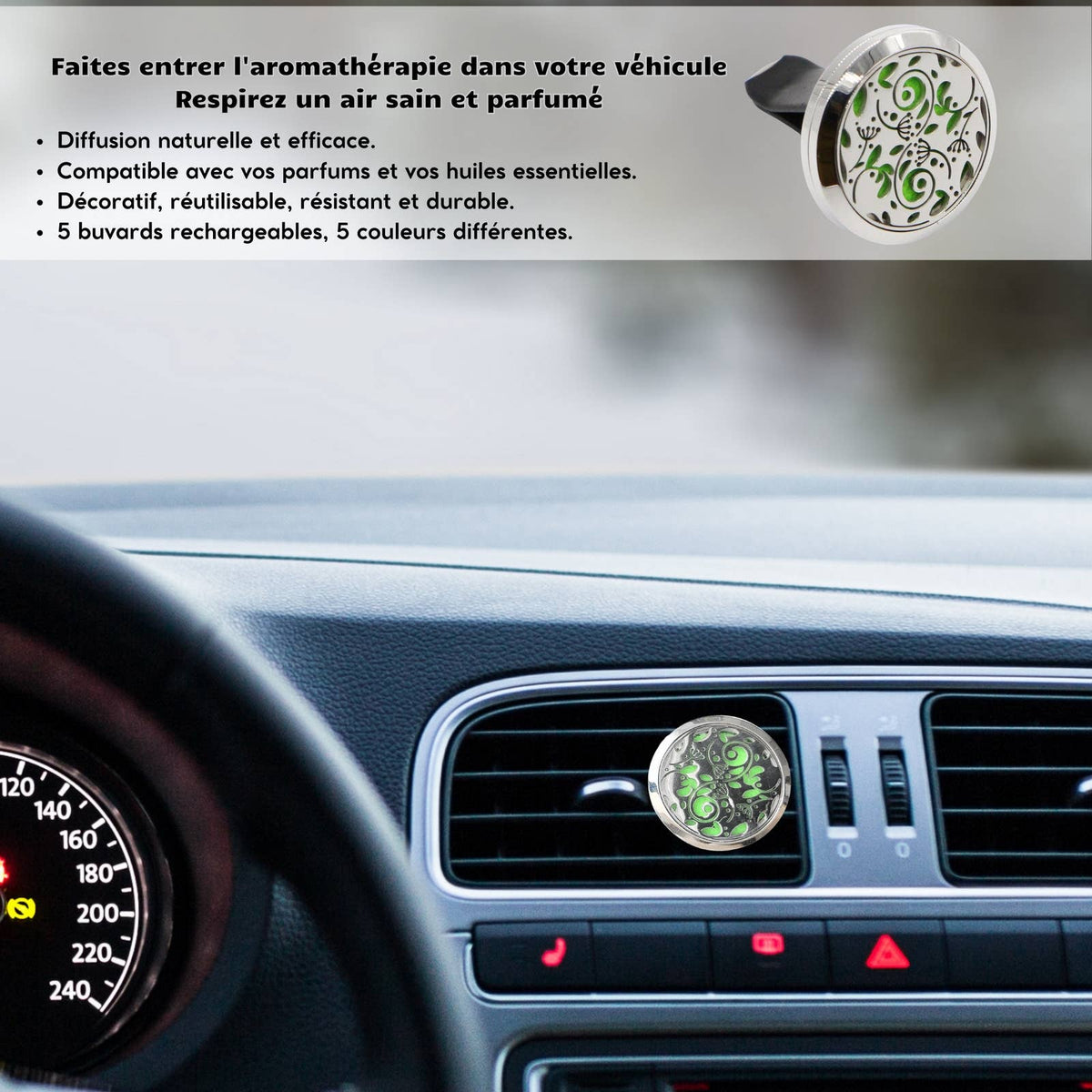 Diffuseur Voiture Clip'Arôme - Forêt Enchantée