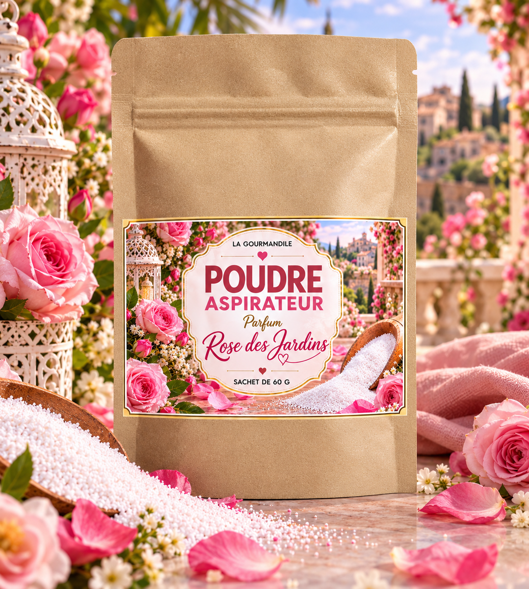 Poudre aspirateur Rose des jardins