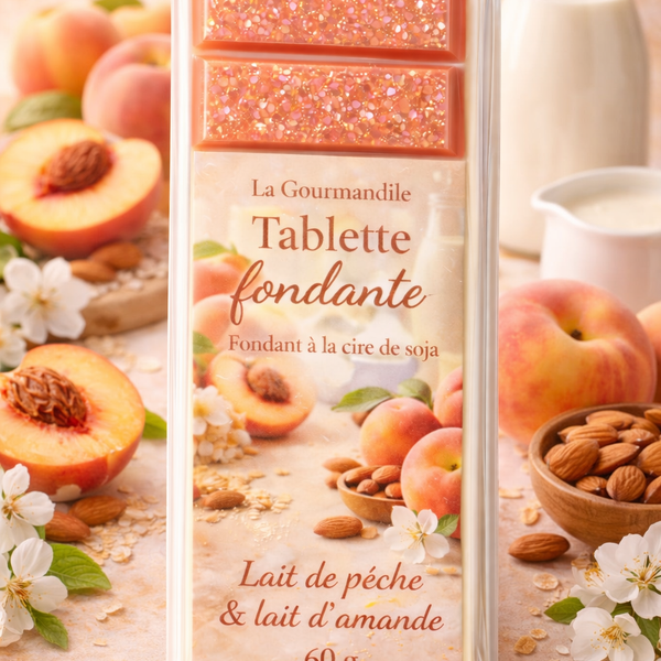 Tablette  fondante lait de pêche