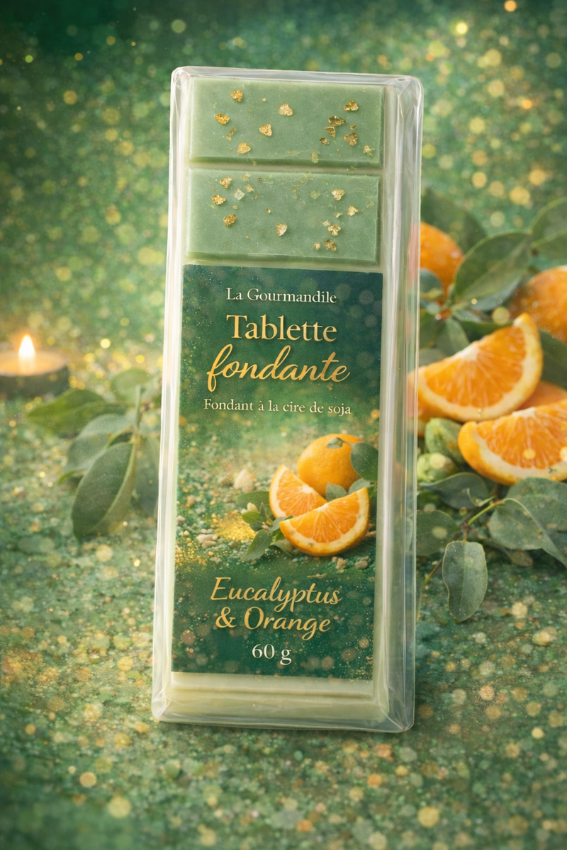Tablette fondante eucalyptus orange