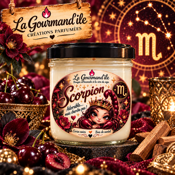 Bougie astrologique Scorpion