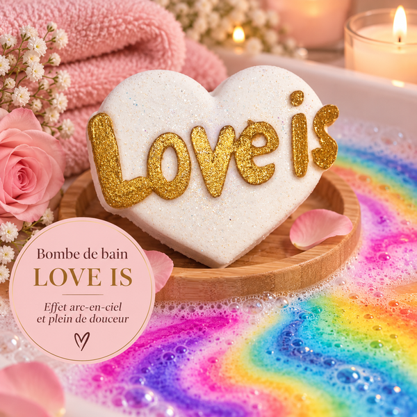 Bombe de bain Rainbow LOVE IS