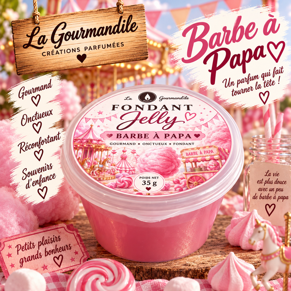 Fondant jelly Barbe à papa