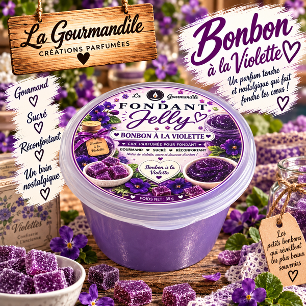 Fondant jelly Bonbon à la violette