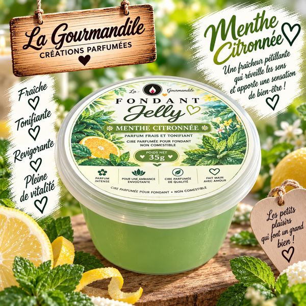 Fondant jelly menthe citronnée