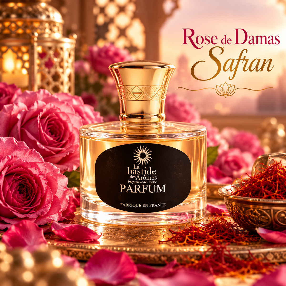Parfum femme 100ml - Rose de Damas Safran