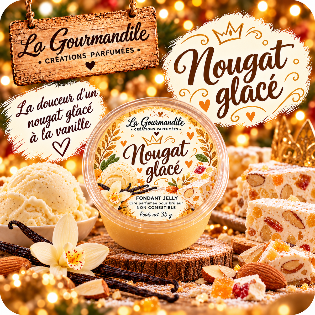 Fondant jelly nougat glacé