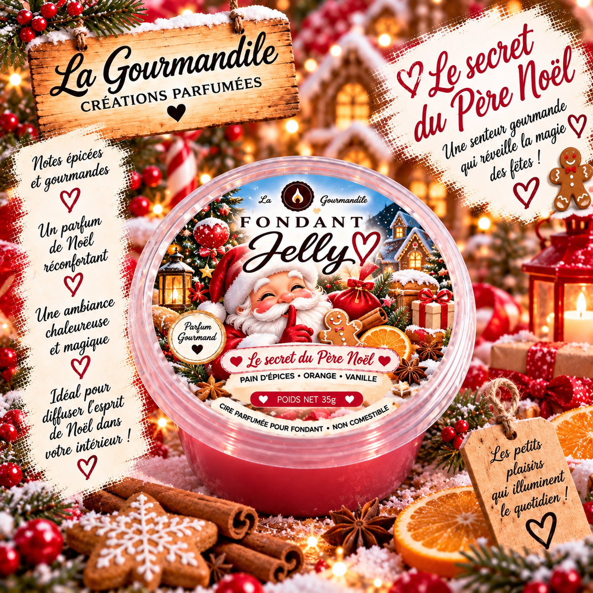 Fondant jelly Les secrets du père Noël