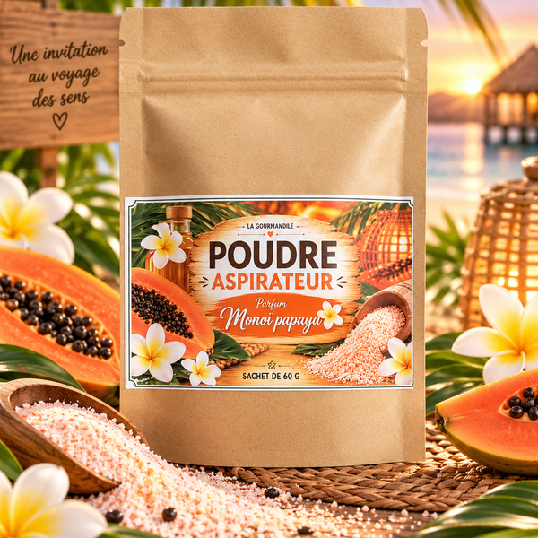 Poudre aspirateur Monoï papaya