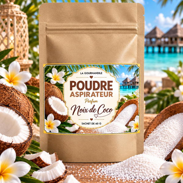 Poudre aspirateur noix de coco