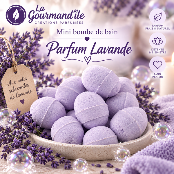 Mini-bombes de bain à la lavande