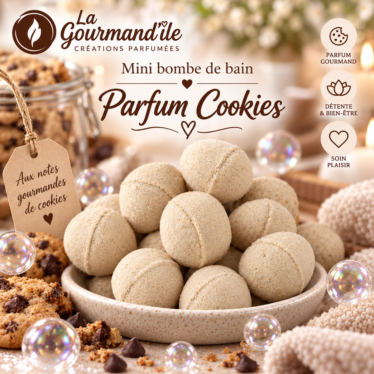 Mini bombes de bain Cookies