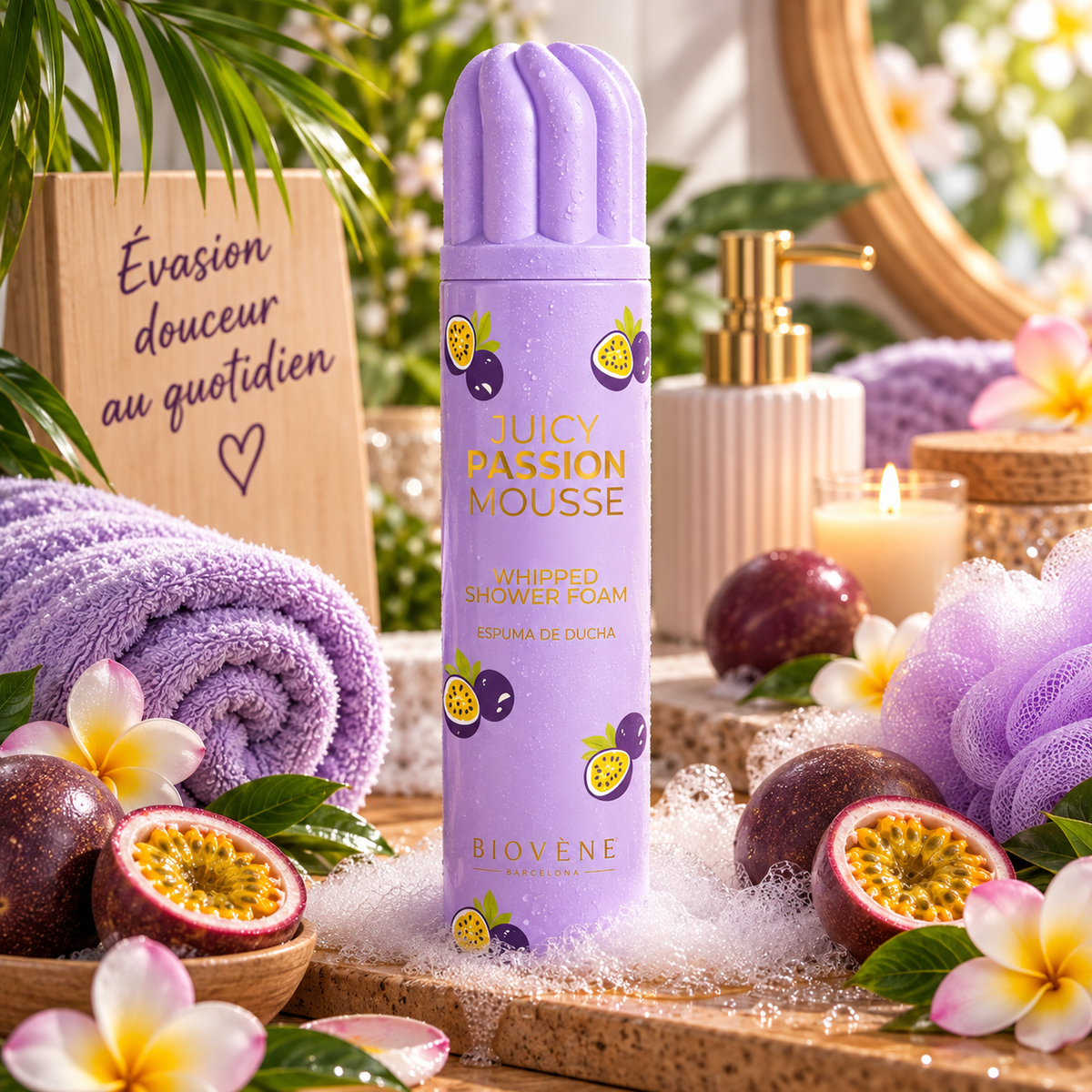 Mousse de Douche Fouettée Juicy Passion - Biovene Barcelone (Copie)