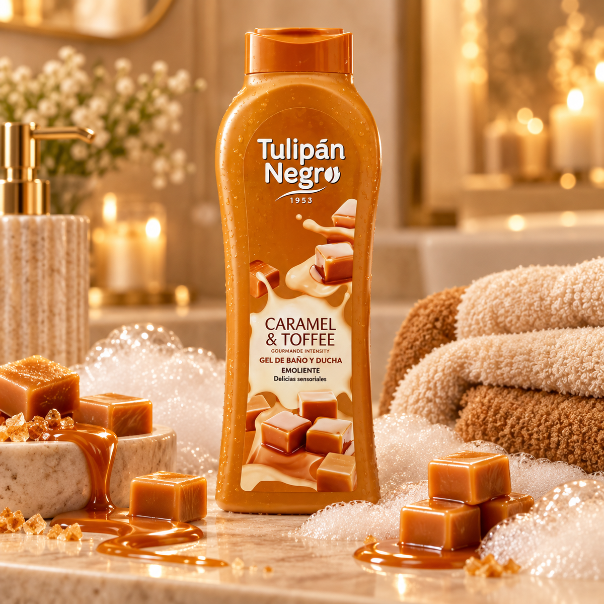 GEL DOUCHE TULIPAN NEGRO 650ML CARAMEL