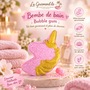 Bombe de bain Licorne Rose/Doré 150 grs - Senteur Bubble Gum
