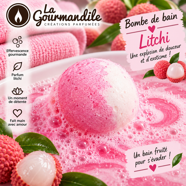 Bombe de bain Litchi Fizzer