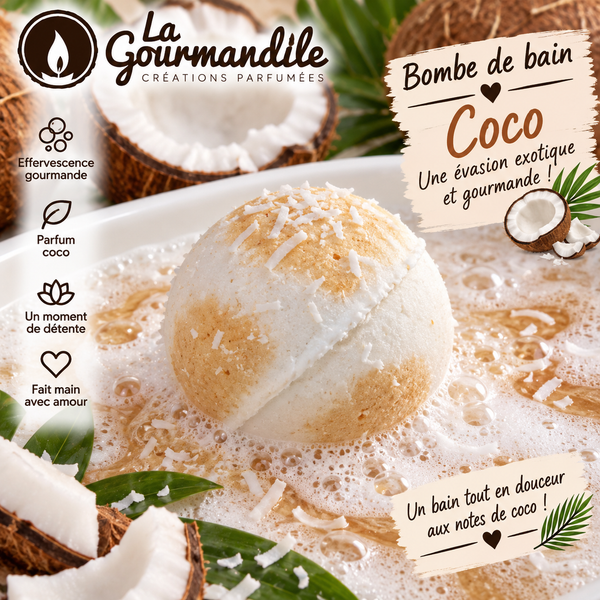 Bombe de bain  - Senteur Coco