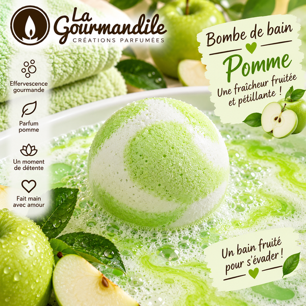 Bombe de bain - Senteur Pomme