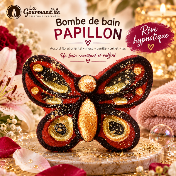 Bombe de bain papillon