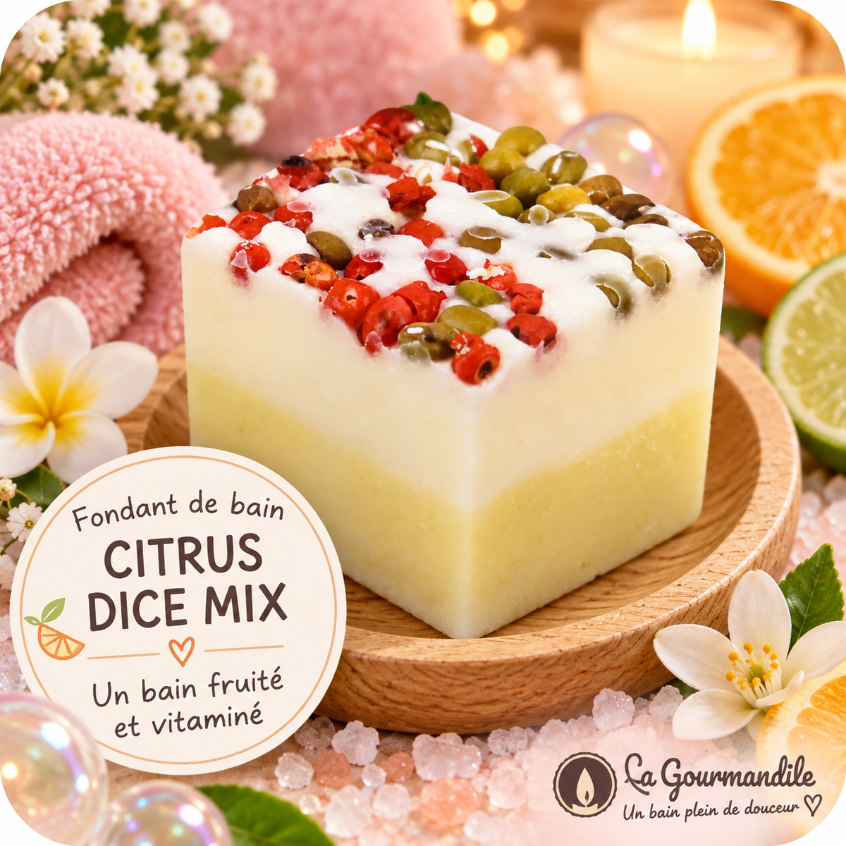 Fondant de Bain Citrus Dice Mix