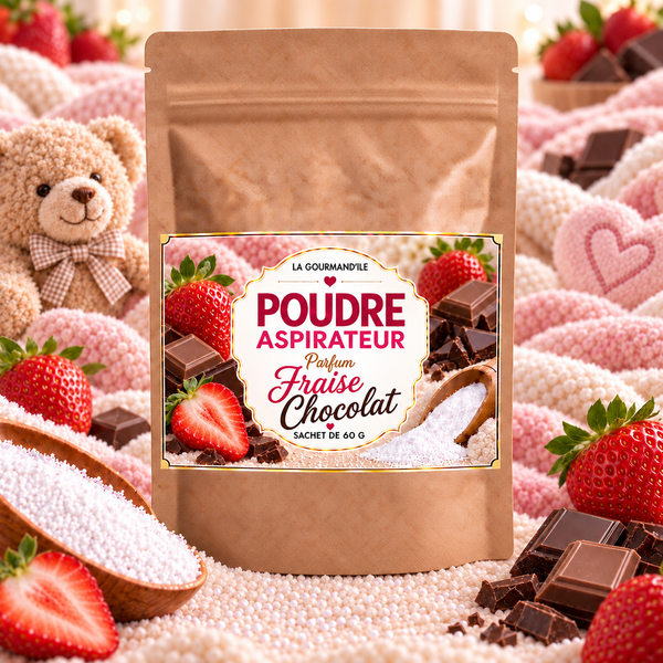 Poudre aspirateur Fraise chocolat