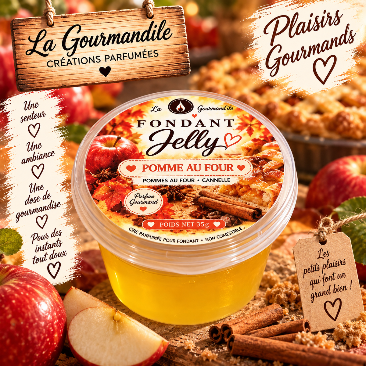 Fondant jelly Pommes au four