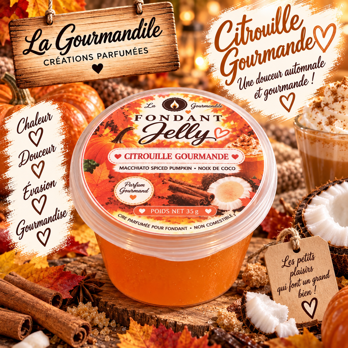 Fondant Jelly citrouille gourmande